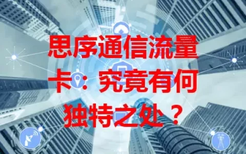 思序通信流量卡：究竟有何独特之处？