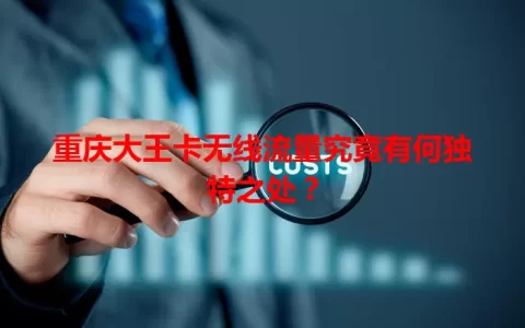 重庆大王卡无线流量究竟有何独特之处？