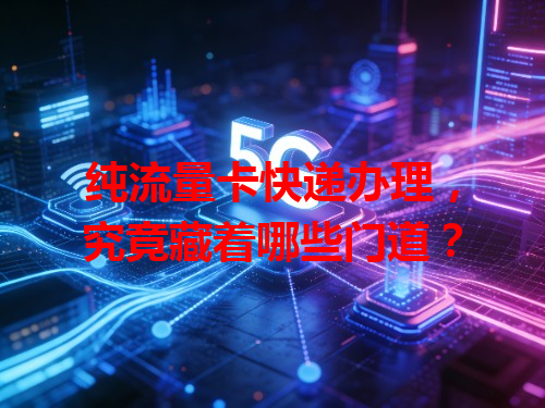 纯流量卡快递办理，究竟藏着哪些门道？