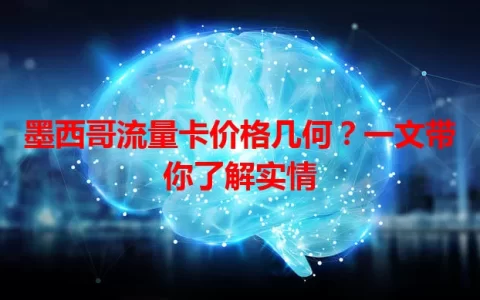 墨西哥流量卡价格几何？一文带你了解实情