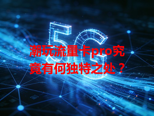 潮玩流量卡pro究竟有何独特之处？