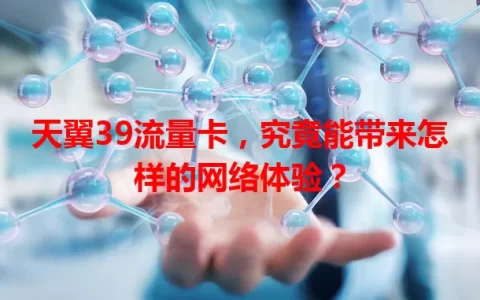 天翼39流量卡，究竟能带来怎样的网络体验？