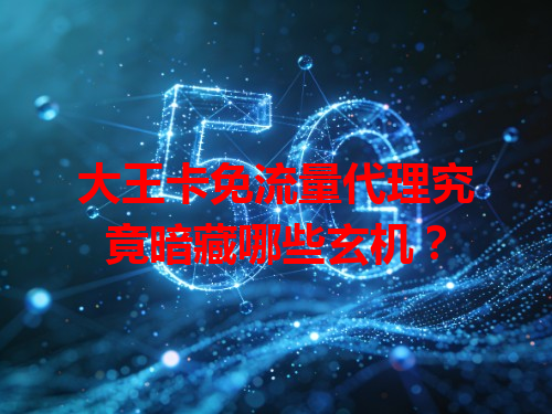 大王卡免流量代理究竟暗藏哪些玄机？