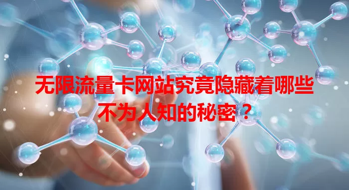 无限流量卡网站究竟隐藏着哪些不为人知的秘密？