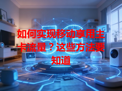 如何实现移动享用主卡流量？这些方法要知道