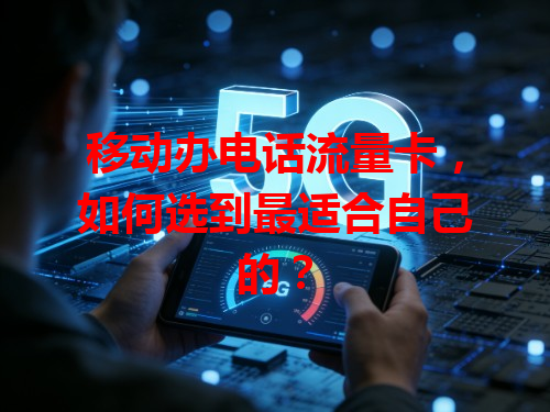 移动办电话流量卡，如何选到最适合自己的？