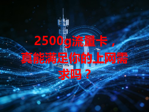 2500g流量卡，真能满足你的上网需求吗？