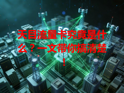 天目流量卡究竟是什么？一文带你搞清楚！