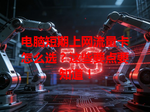 电脑短期上网流量卡怎么选？这些要点要知道！
