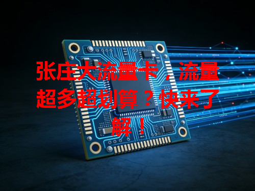 张庄大流量卡，流量超多超划算？快来了解！