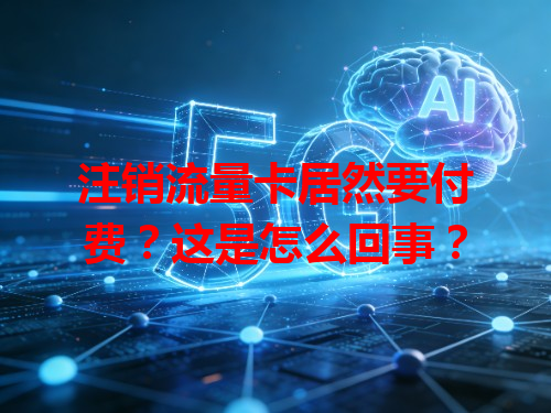 注销流量卡居然要付费？这是怎么回事？