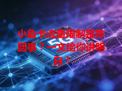 小鱼卡流量限制是咋回事？一文给你讲明白！