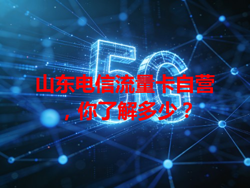 山东电信流量卡自营，你了解多少？