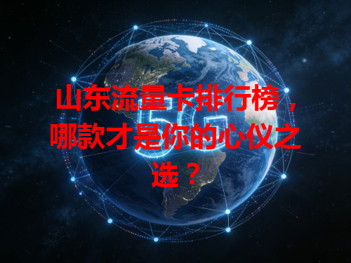 山东流量卡排行榜，哪款才是你的心仪之选？