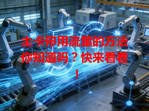 主卡停用流量的方法你知道吗？快来看看！