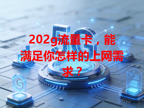 202g流量卡，能满足你怎样的上网需求？