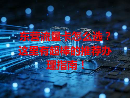 东营流量卡怎么选？这里有超棒的推荐办理指南！