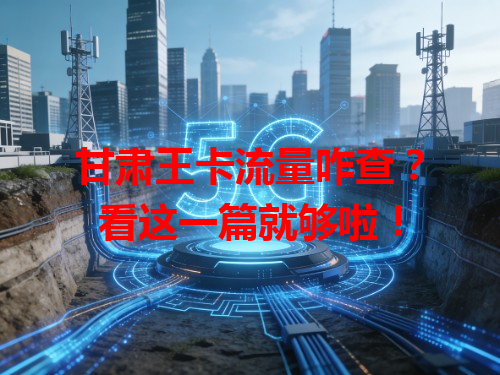 甘肃王卡流量咋查？看这一篇就够啦！