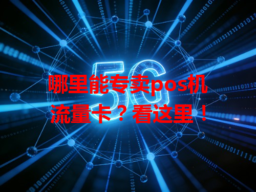 哪里能专卖pos机流量卡？看这里！