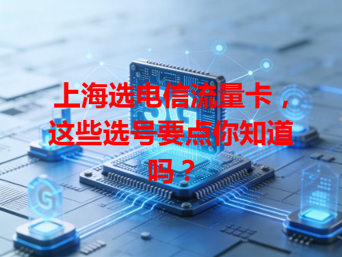 上海选电信流量卡，这些选号要点你知道吗？