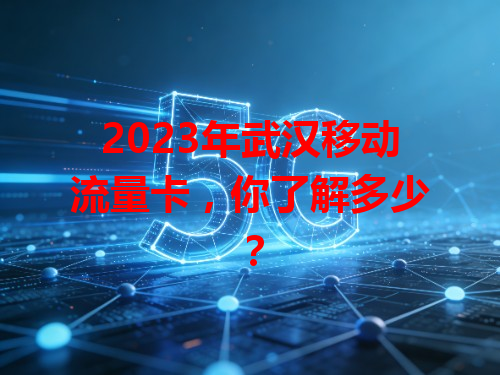 2023年武汉移动流量卡，你了解多少？