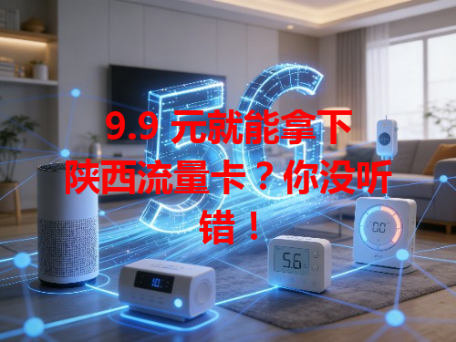 9.9 元就能拿下陕西流量卡？你没听错！