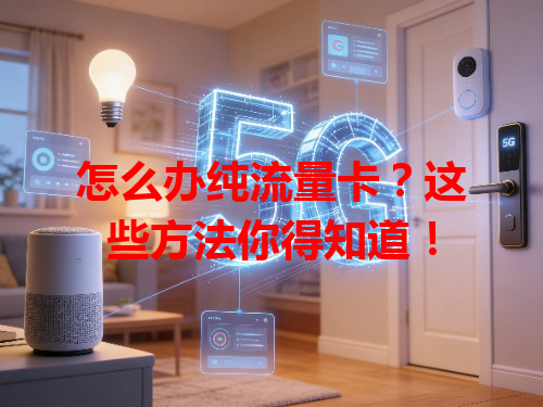 怎么办纯流量卡？这些方法你得知道！