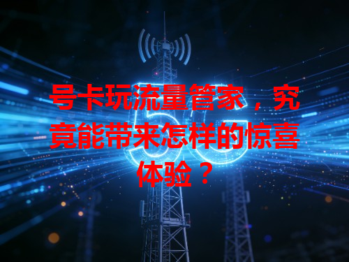 号卡玩流量管家，究竟能带来怎样的惊喜体验？