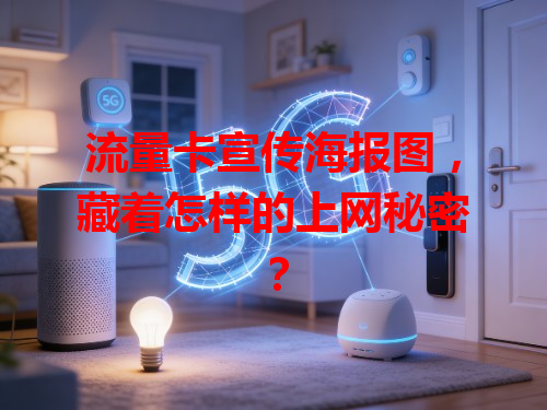 流量卡宣传海报图，藏着怎样的上网秘密？