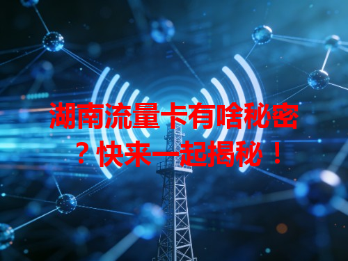 湖南流量卡有啥秘密？快来一起揭秘！