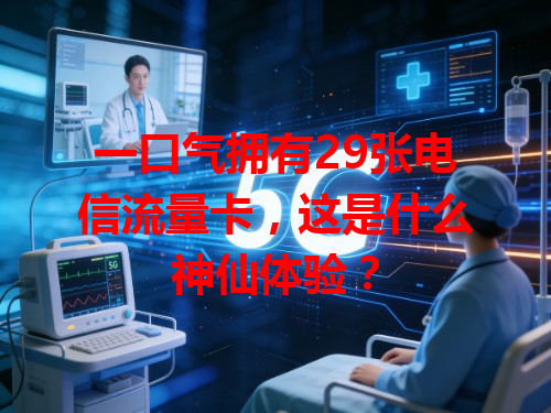 一口气拥有29张电信流量卡，这是什么神仙体验？
