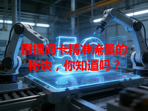 直播间卡精准流量的秘诀，你知道吗？