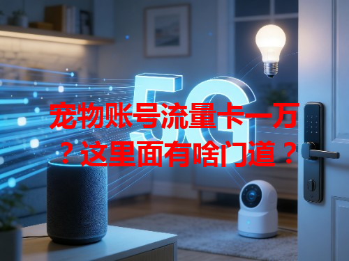 宠物账号流量卡一万？这里面有啥门道？