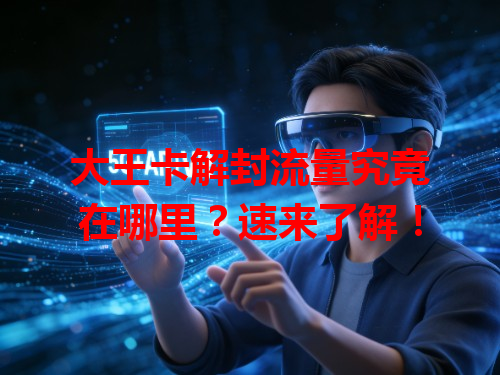 大王卡解封流量究竟在哪里？速来了解！