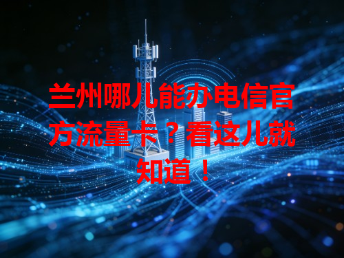 兰州哪儿能办电信官方流量卡？看这儿就知道！