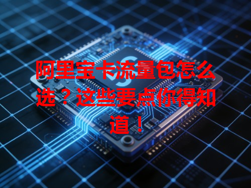 阿里宝卡流量包怎么选？这些要点你得知道！