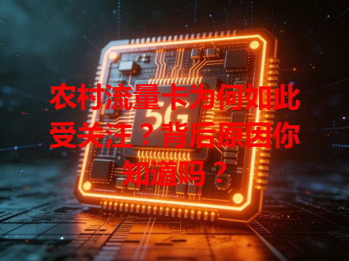 农村流量卡为何如此受关注？背后原因你知道吗？