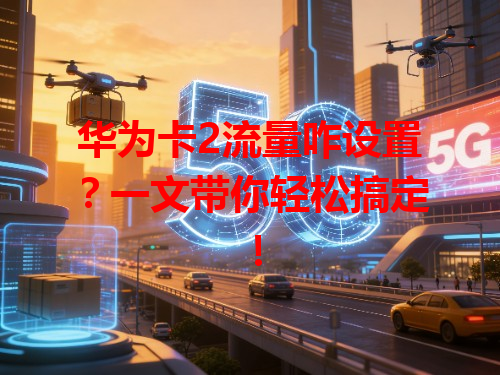 华为卡2流量咋设置？一文带你轻松搞定！