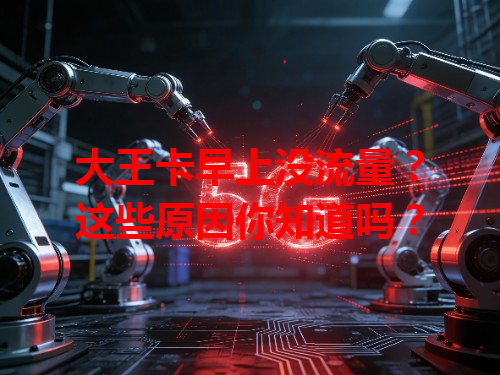 大王卡早上没流量？这些原因你知道吗？
