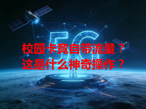 校园卡竟自带流量？这是什么神奇操作？