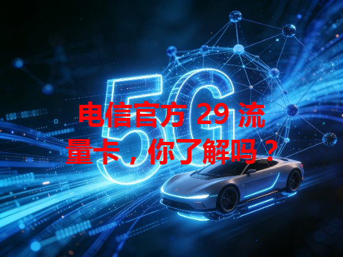 电信官方 29 流量卡，你了解吗？