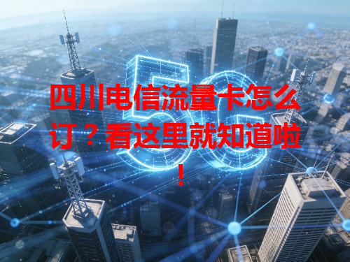 四川电信流量卡怎么订？看这里就知道啦！