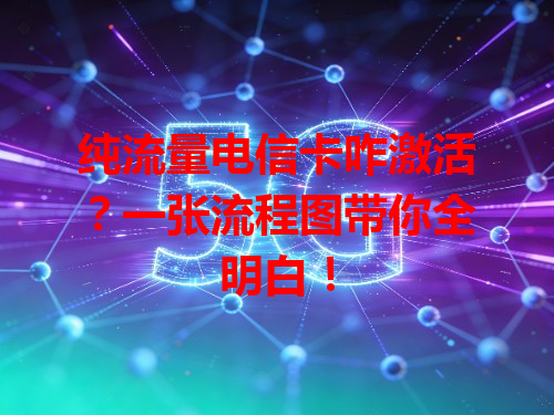 纯流量电信卡咋激活？一张流程图带你全明白！