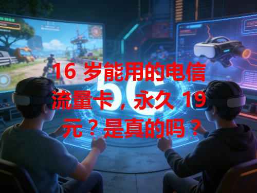 16 岁能用的电信流量卡，永久 19 元？是真的吗？