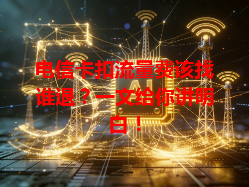电信卡扣流量费该找谁退？一文给你讲明白！