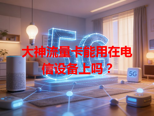 大神流量卡能用在电信设备上吗？