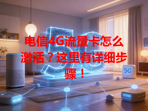 电信4G流量卡怎么激活？这里有详细步骤！