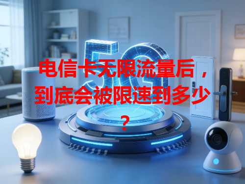 电信卡无限流量后，到底会被限速到多少？