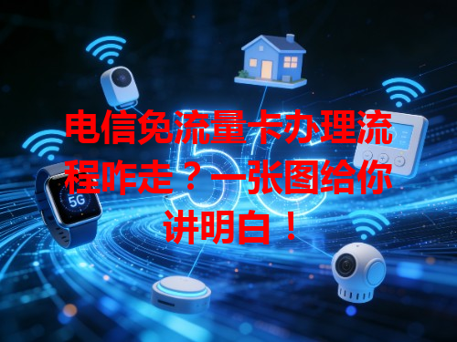 电信免流量卡办理流程咋走？一张图给你讲明白！