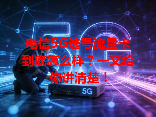 电信5G选号流量卡到底怎么样？一文给你讲清楚！